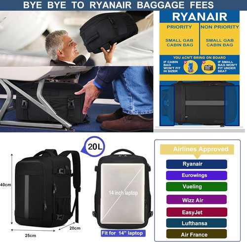 Ryanair cabin bag 40x20x25 - ryanair,